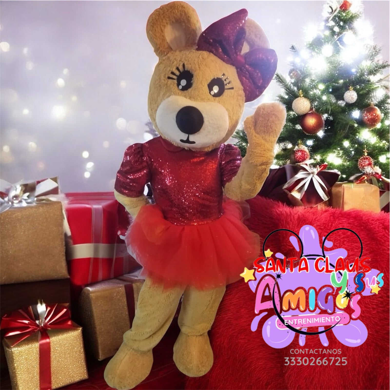 MICKEY Y MINNIE MOUSE NAVIDEÑOS