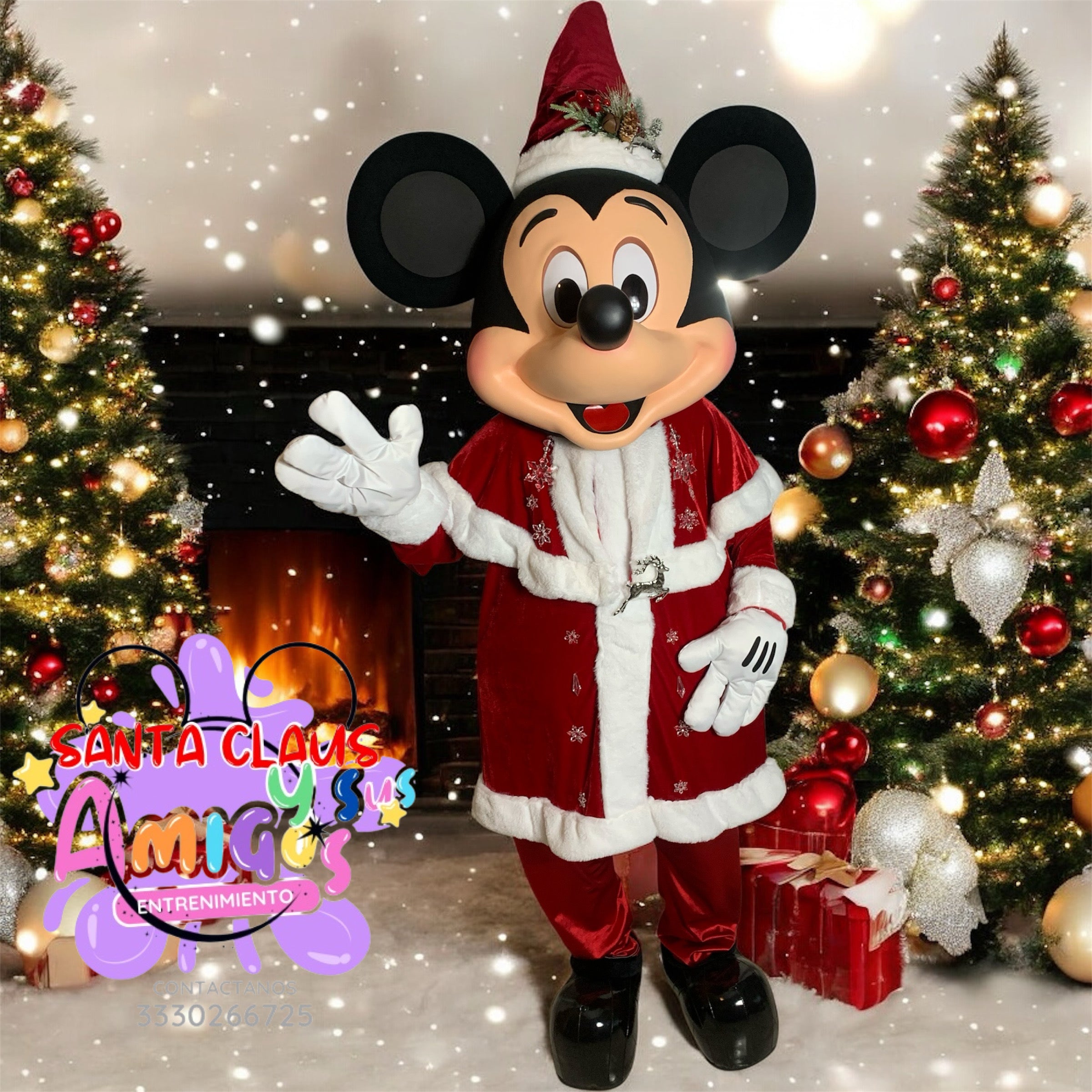 MICKEY Y MINNIE MOUSE NAVIDEÑOS