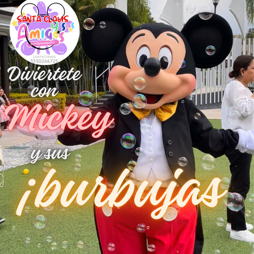 MICKEY O MINNIE MOUSE DIVERSION CON BURBUJAS