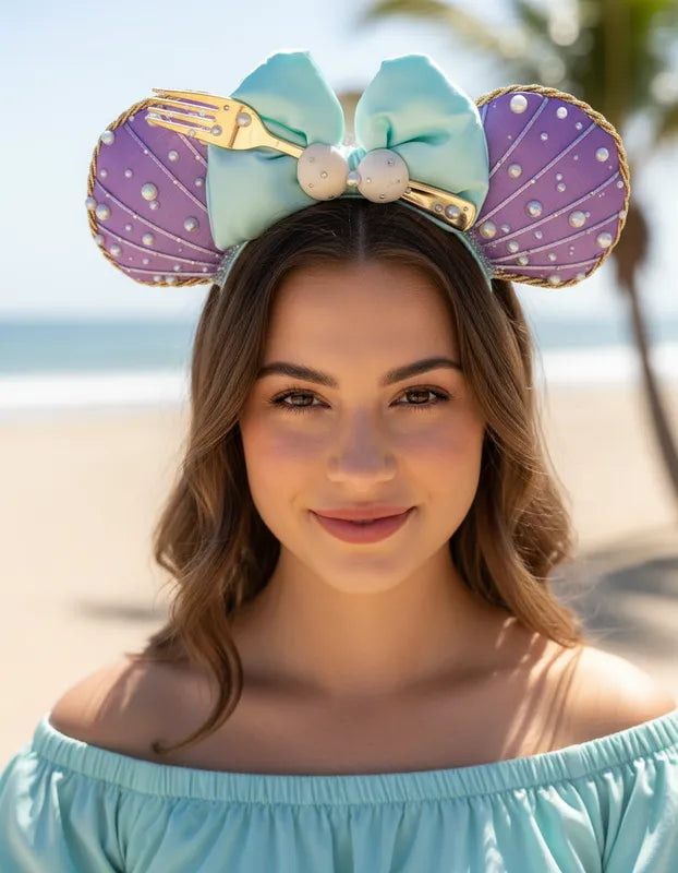 Orejitas inspiradas en la sirenita